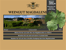 Tablet Screenshot of magdalenenhof.de